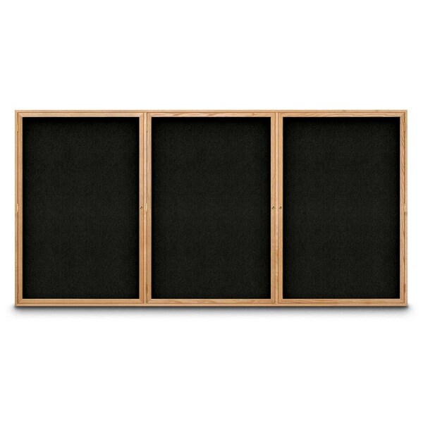 Sliding Door Indoor Enclosed Corkboard, 7